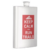 Flasque Gardez Le Calme Et Exécutez Des Trails Ultra Coura (Droite)