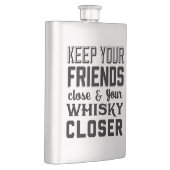 Flasque Gardez vos amis proches (Droite)