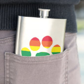 Flasque Gay-Pride-Paw-Print (En situation)