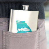 Flasque Géorgie Wave Fishing (En situation)