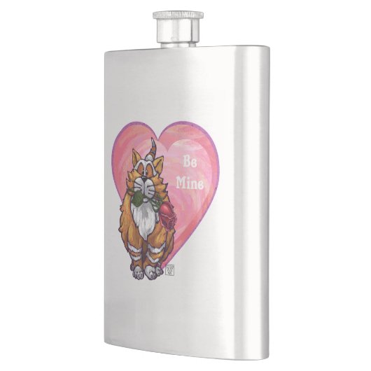 Flasque Ginger Cat Saint-Valentin (Gauche)