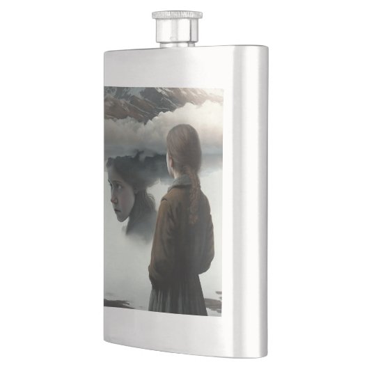 Flasque Girl with clouds (Gauche)