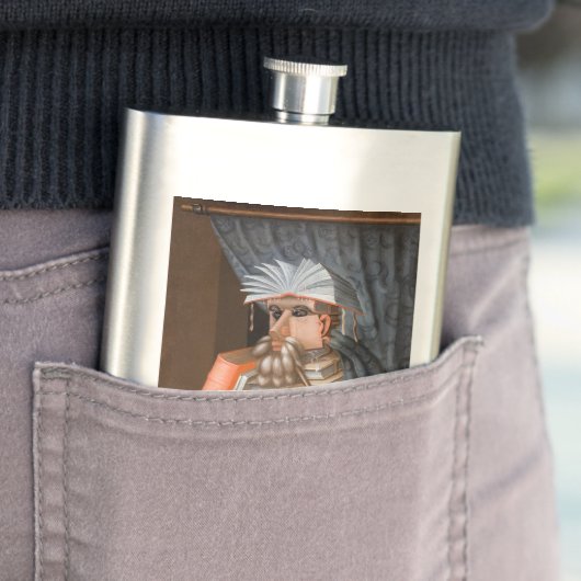 Flasque Giuseppe Arcimboldo - Le Bibliothécaire (En situation)