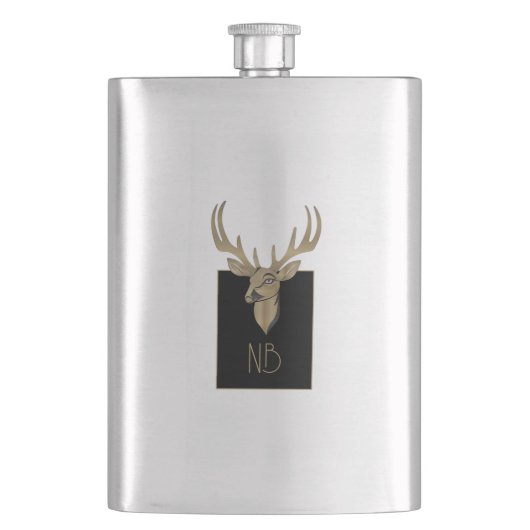 Flasque Gold Deer Head (devant)