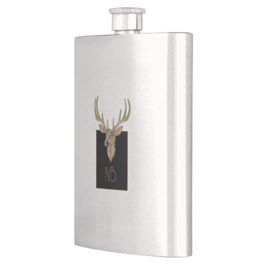 Flasque Gold Deer Head (Gauche)