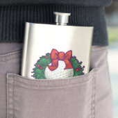 Flasque Golf Ball Christmas Wreath (En situation)