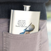 Flasque Golf Trou-dans-un la commémoration personnalisable (En situation)