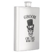 Flasque Gothique Mariage Bachelor Party Groom Custom Skull (Droite)