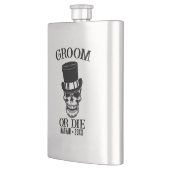 Flasque Gothique Mariage Bachelor Party Groom Custom Skull (Gauche)