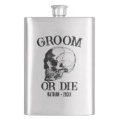 Flasque Gothique Mariage Groom Ou Die Custom Bachelor Part (devant)