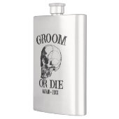 Flasque Gothique Mariage Groom Ou Die Custom Bachelor Part (Gauche)