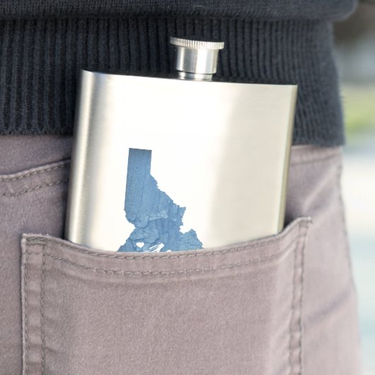 Flasque Grain de bois McCall Idaho (En situation)