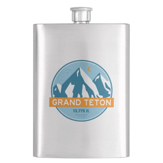 Flasque Grand Teton Wyoming Stars Moon (devant)