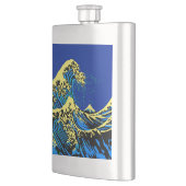 Flasque Grande vague Hokusai dans l'accent de style pop ar (Gauche)