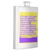 Flasque Graphique de message de mots sur AMERICA (Droite)