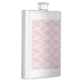 Flasque Gras Flèche à deux tons Chevron Grille Rose neutre (Droite)