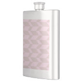 Flasque Gras Flèche à deux tons Chevron Grille Rose neutre (Gauche)