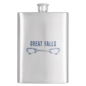 Flasque Great Falls Virginia Rock Escalade Quickdraw (devant)