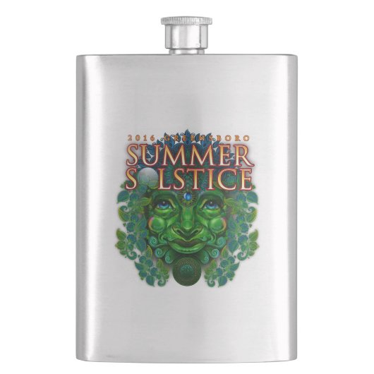 Flasque Greensboro Summer Solstice Festival 2016 Keepsaké (devant)