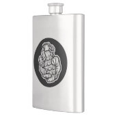 Flasque Grenade À La Main En Style Bande Dessinée (Gauche)
