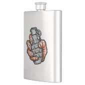 Flasque Grenade À La Main En Style Bande Dessinée (Gauche)