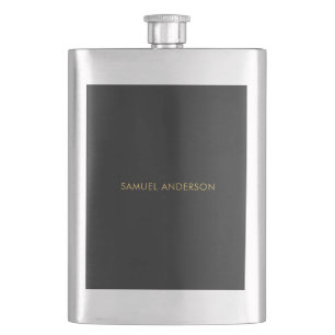 Flasque Grey Gold Color Professional Ajouter un nom