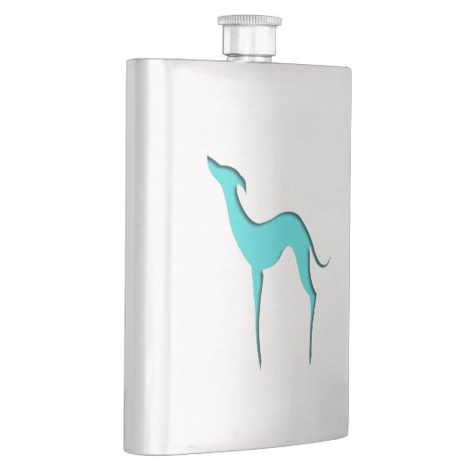 Flasque Greyhound Whippet chien élégante silhouette turquo (Droite)