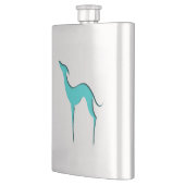 Flasque Greyhound Whippet chien élégante silhouette turquo (Gauche)