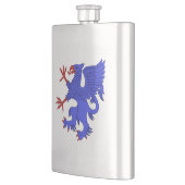 Flasque Griffin Rampant Azure (Gauche)