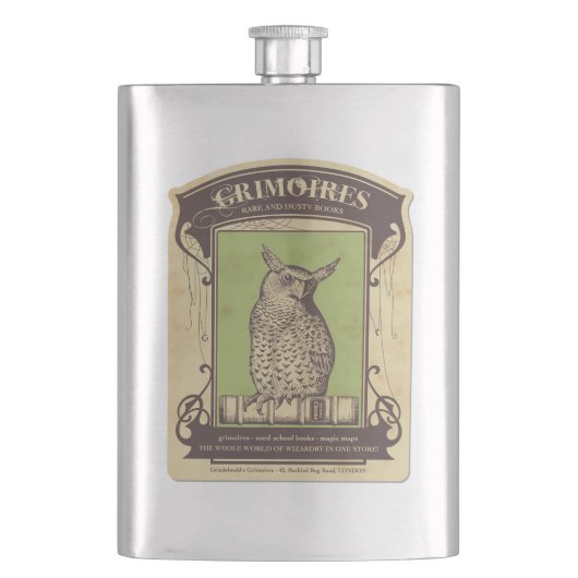 Flasque Grimoires Owl Flask (devant)