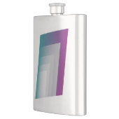 Flasque gris magenta turquoise (Gauche)