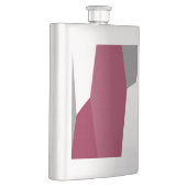 Flasque Gris rose et blanc (Droite)
