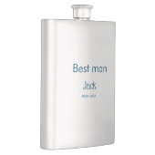 Flasque groomsman meilleur man ajouter nom texte bachelore (Droite)