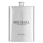 Flasque Groomsman personnalisé moderne (devant)