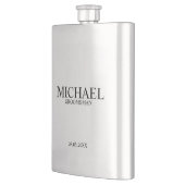 Flasque Groomsman personnalisé moderne (Gauche)