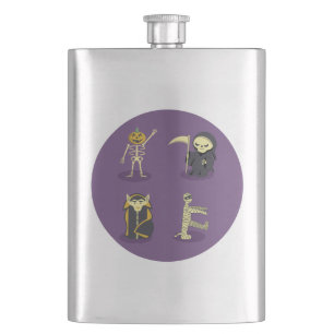 Flasque Halloween Squelette Dracula Mummy Griffe Reaper