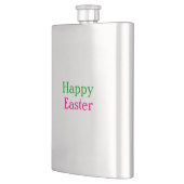 Flasque Happy easter boho vert rose enfants ajouter nom ti (Gauche)