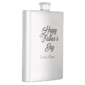 Flasque Happy father's day gray name love best Daddy ever  (Droite)