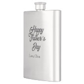 Flasque Happy father's day gray name love best Daddy ever  (Gauche)