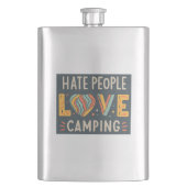 Flasque Hate People Love Camping (devant)
