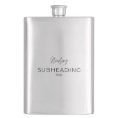 Flasque #HeadingSubheadingBodyClassicFlask (devant)