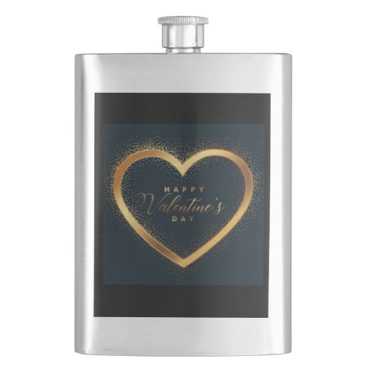FLASQUE HEUREUSE SAINTE-VALENTIN ! (devant)