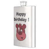FLASQUE "HEUREUX ANNIVERSAIRE" OURS (Gauche)