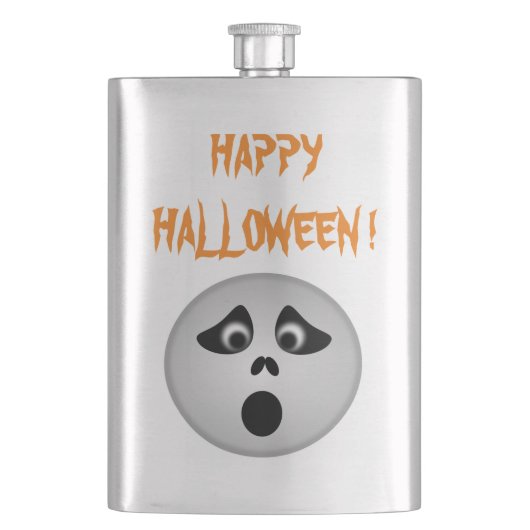 FLASQUE "HEUREUX HALLOWEEN" GHOST (devant)