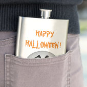 FLASQUE "HEUREUX HALLOWEEN" GHOST (En situation)