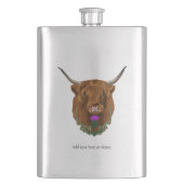 Flasque Highland Scottish Vache Purple Celple Knot Work (devant)