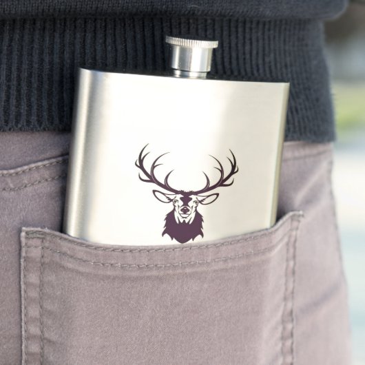 Flasque "Hip flask deer" (En situation)
