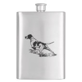 Flasque Hip flask hunting dog (devant)