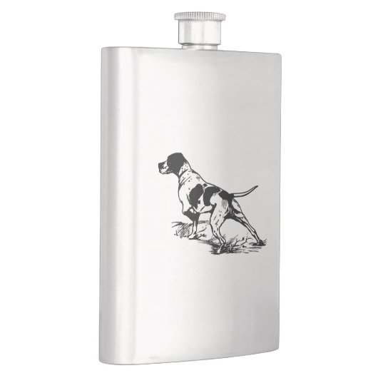 Flasque Hip flask hunting dog (Droite)