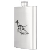 Flasque Hip flask hunting dog (Gauche)